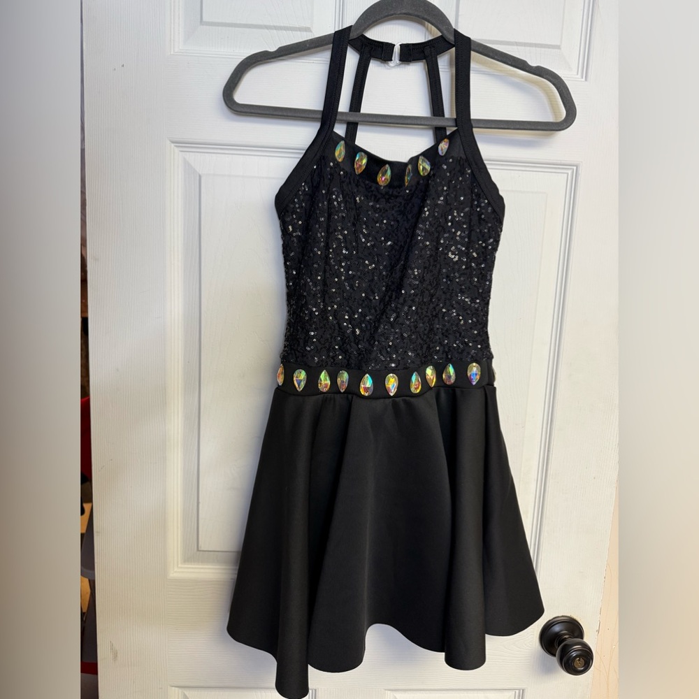 Weissman Gemstone Halter Dress Dance Costume
Leotard Adult Small Black NEW - Picture 2 of 7